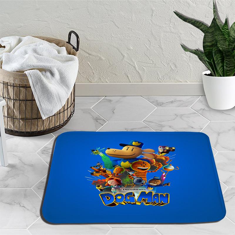 Dogman Area Rug Cartoon Carpet Rug for Living Room Anime Bedroom Sofa Doormat Decoration Kids Non-slip Floor Mat