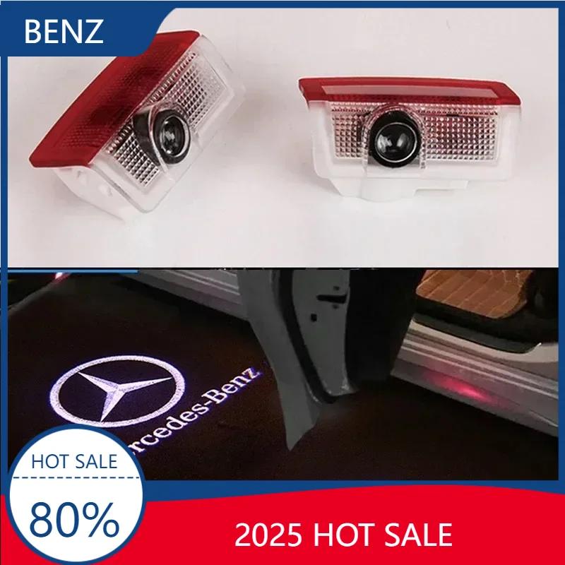 UAHCB1 2025 For AMG 2pcs Led Car Door Welcome Light For Mercedes Benz W205 W176 W246 W242 GLA W212 AMG E A B C ML Class Laser Projector