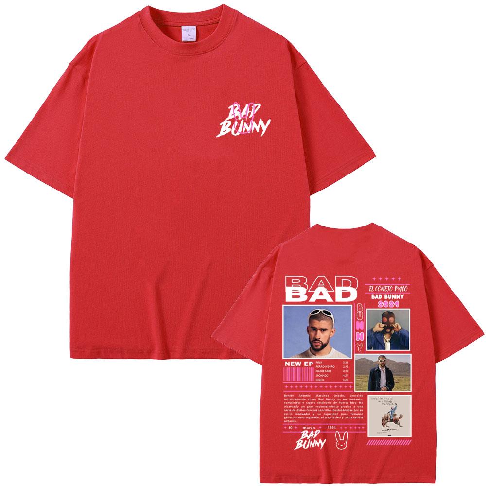 Rapper Bad Bunny Nadie Sabe Lo Que Va A Pasar Manana Music Album Graphic T-shirts Men Women Hip Hop Vintage Oversized T Shirts