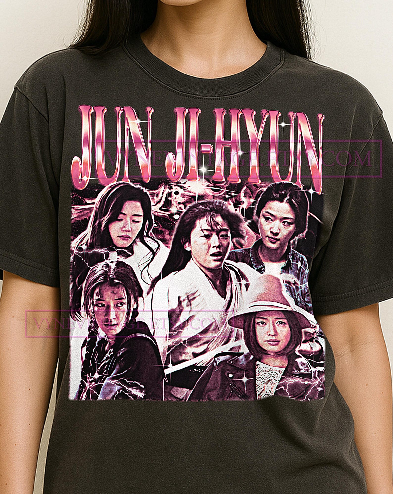 Jun Ji-hyun Shirt, 90s Vintage Retro Bootleg Jun Ji-hyun T-Shirt, Korean Actress Graphic Tee, K-Drama Star Fan Apparel 4XL