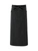 Long Apron WT7814 Long Apron 9 Black X White Free [Seven Uniform] WT7814-9