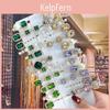1 Hair Crystal Set Fashion Clips Jewelry For Women Hair Accessories Girls Luxury Pearl Geometric Barrettes Pins Christmas Gift