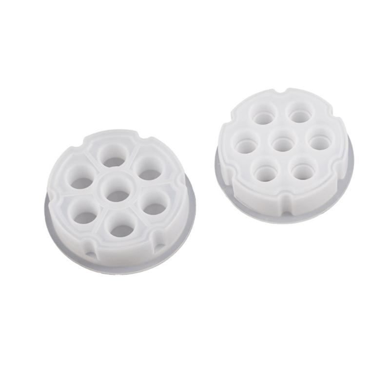 

7 Hole Bullet Head Dices Mold Dices Storgae Box Silicone Molds DIY Crystal Epoxy Resin Mold Digital Game Easy to Release