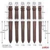 18mm 20mm 22mm Vintage Racing Leather Watchbands 19mm 21mm 24mm Handmade Brown Quick Release Strap Breathable Porous Watch Strap