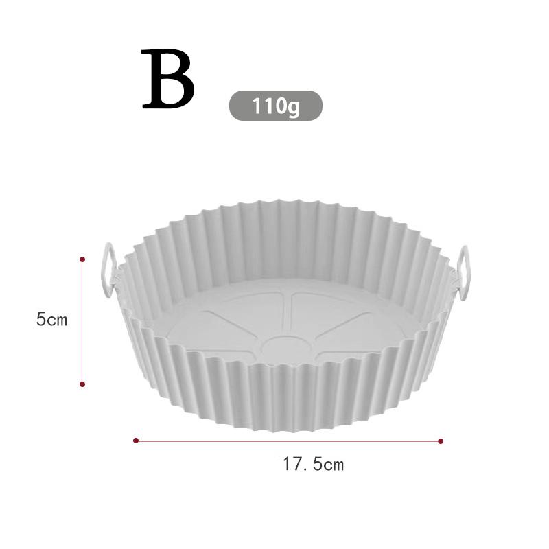 Silicone Air Fryers Oven Baking Tray Pizza Fried Chicken Airfryer Silicone Basket Reusable Airfryer Pan Liner Accessories