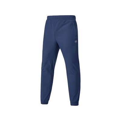 Sport Lifestyle Series Elastic Solid Color Cuffed Casual Pants Men Bottoms Navy-Blue P424M159-00DU