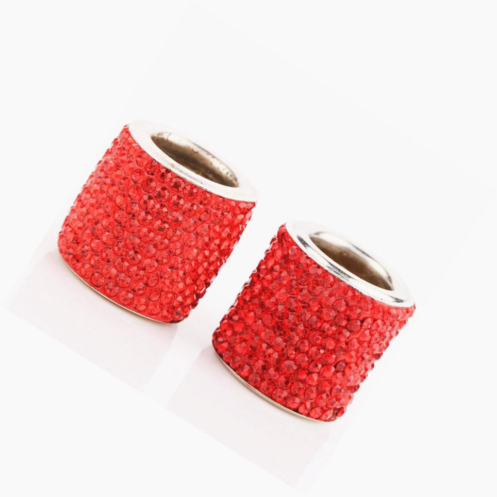 4Pcs Universal Ice Diamond Crystal Interior Head Rest Collar Decor Car Truck Suv