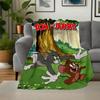 Tom and Jerry Classic Cartoon Poster PrintBlanket Flannel Throw Blanket for Sofa, Bed, Travel, Camping, Office