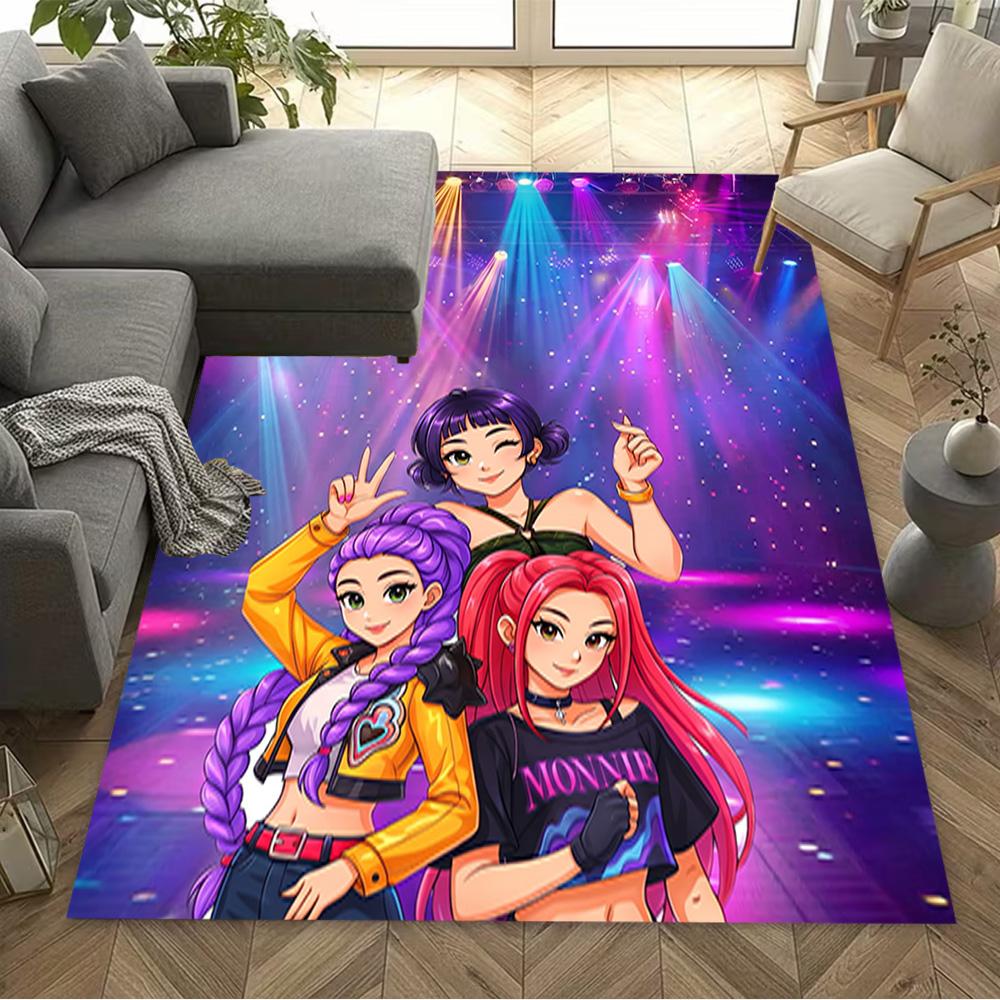 Galactic Glamour Squad Area Rug Suitable for Hallway Dormitory Decorate room Game Room Antislip Carpet Anime Office Decor Spiritual Gift