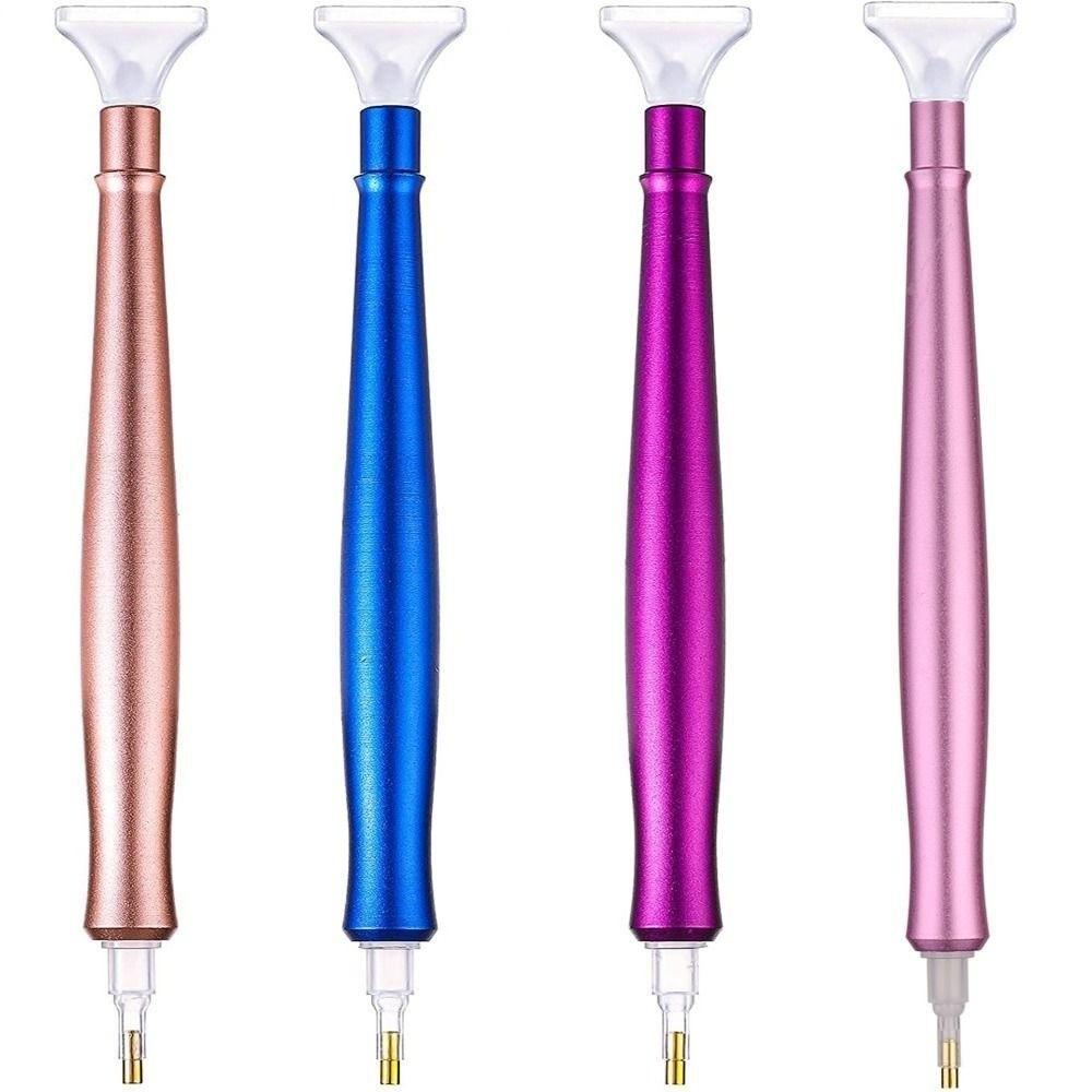 Handmade Alloy Crystal Point Drills Round Square Diamonds Electric Diamond Art Pen  DIY Projects