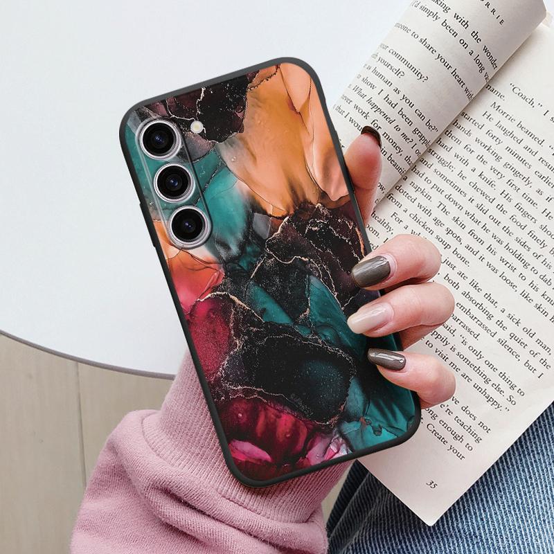Case For Samsung A55 5G Back Cover Protective Silicone Funda Fashion Marble Stone Texture Coque For Samsung Galaxy A54 A56 Capa