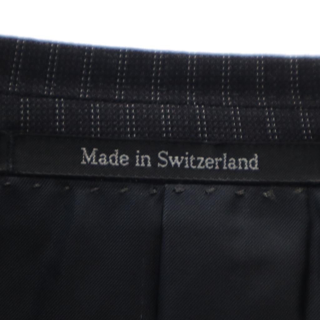 GUCCI Swiss made Striped Pattern tailored jacket 48 charcoal Men's Used