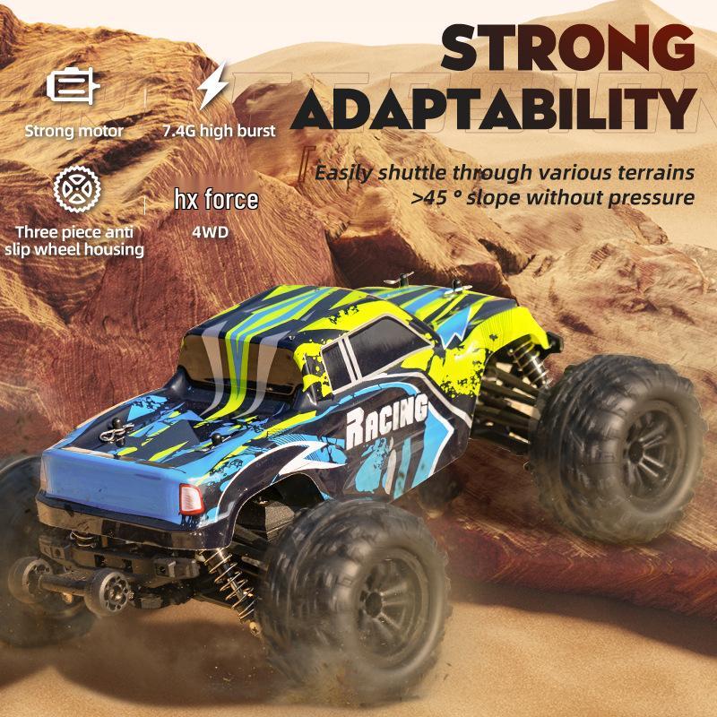 Remote Control 4WD High-Speed Drift Off-Road Bigfoot Electric Toy Truck Model.