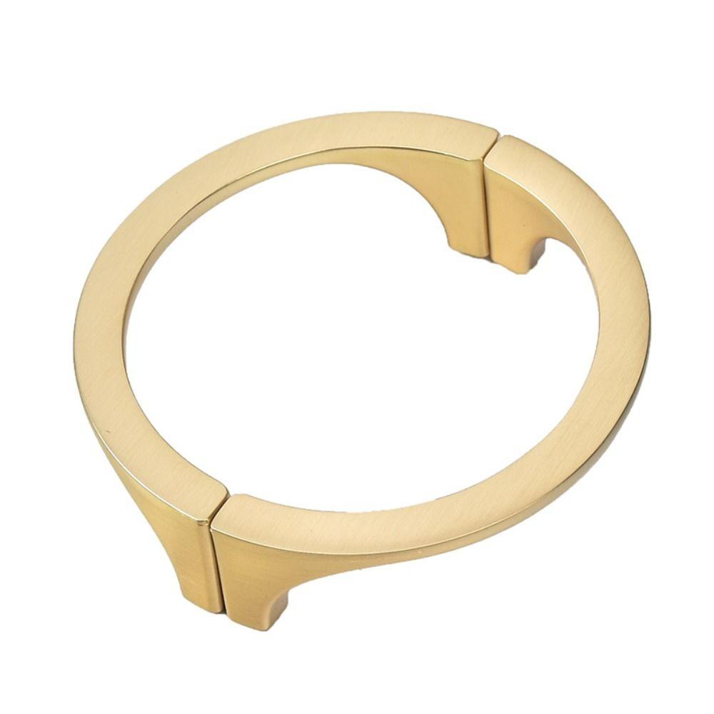 Golden Black Furniture Door Handle Semi-circular Wine Cabinet Handle Shoe Box Handle  Dresser