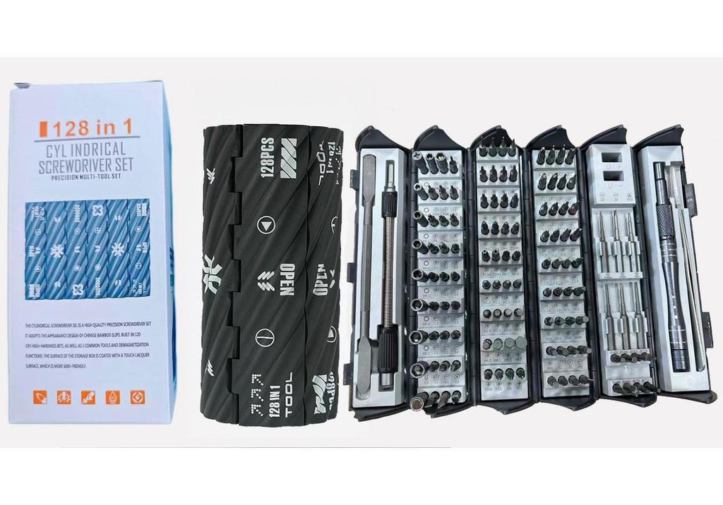 115-in-1 Multi-functional Phone Repair Screwdriver Set with 24-in-1 Snap-fit Hardware Tools