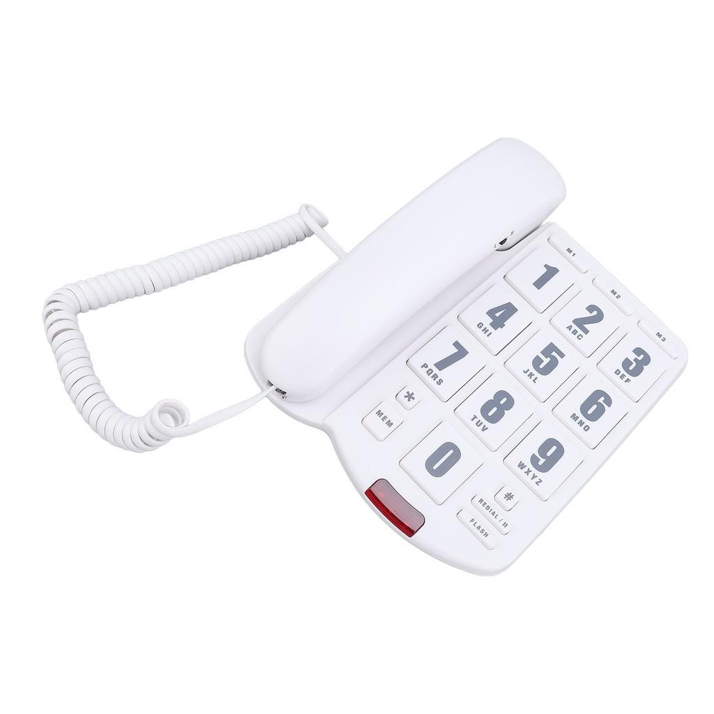 Corded Home Phone Big Button Quick   Volume   Wall Mountable Telephone for Seniors