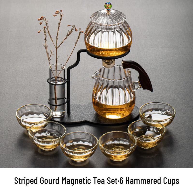 

Semi-Automatic Magnetic Glass Tea Set