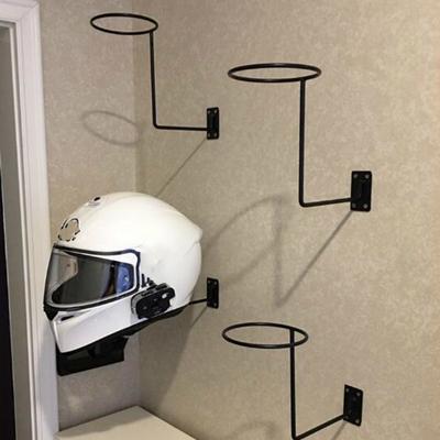 1pc Motorcycle Helmet Hat Holder Hook Jacket  Rack Hanger Display Metal Wall Mounted