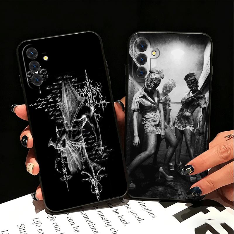 Silent Hill Horror Theme Soft Phone Case for Samsung A17 A37 A57 A16 A26 A36 A56 A15 A25 A35 A55 A14 A24 A34 A54 A13 A23 A33 A53
