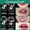 Kit de Dents de Crocs de Vampire d'Halloween Réalistes avec Adhésif Solide et Tailles Personnalisables