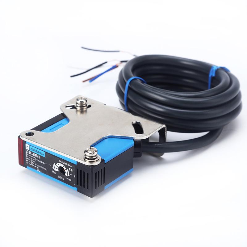 Zongteng E3JK-30N1 Three-Wire NPN 12/24VDC Photoelectric Sensor, Normally Open
