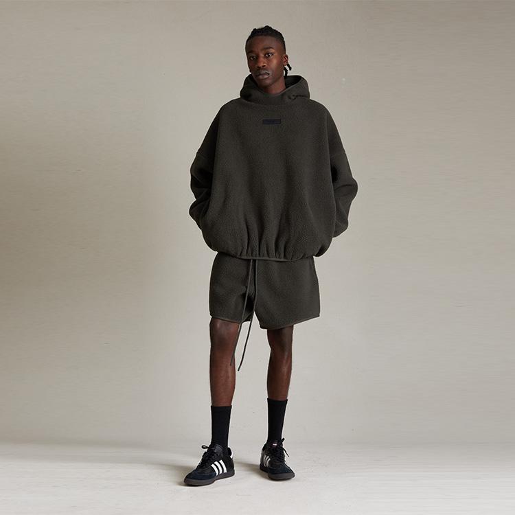 Fear Of God Essentials SS24 Polar Fleece Shorts With Letter Pattern Men Shorts Ink 160SP244260F