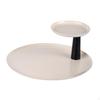 2 Layer Round Tray Tiered Cosmetic Desktop Storage Jewelry Towel Serving Tier