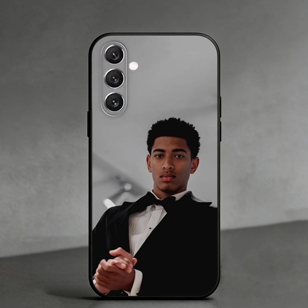 Custodia per telefono J-Jude Bellingham per Samsung Galaxy A91,80,73,72 ,71,53,52,32 ,31,22,21s,20, Custodia morbida nera