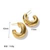 Vintage Gold Circle Screw Thread Hoop Earrings for Women, Minimalist Textured Ear Cuffs, Dainty Small Hoops, Trendy Jewelry Gift