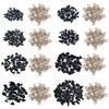 50pcs Black Doll Oval Eyes Black Plastic Safety Noses For Bear Dolls Animal Puppet DIY Crafts Kids Toys Doll Eyes Accessories