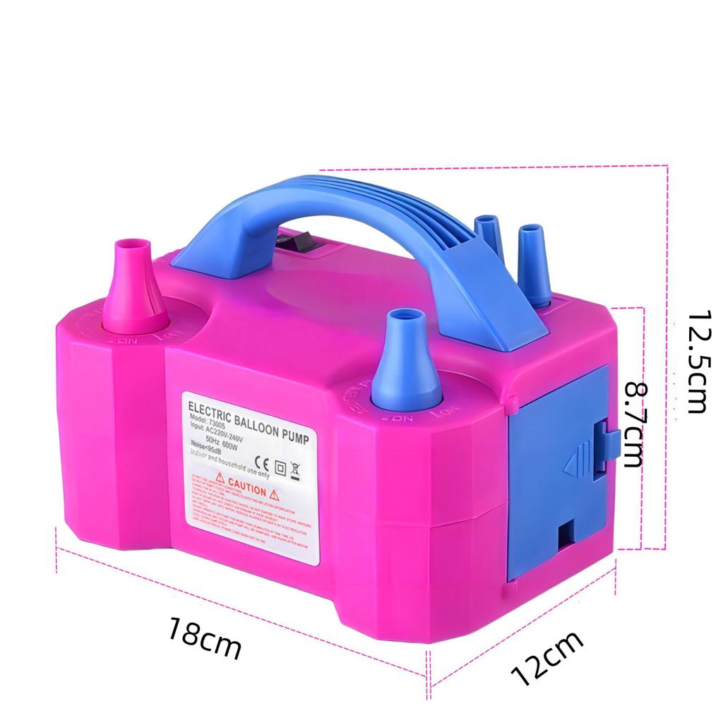 Electric Balloon Pump,Portable Electric Balloon Blower Machine,Dual Nozzle 600W Balloon Inflator for Party Decorations