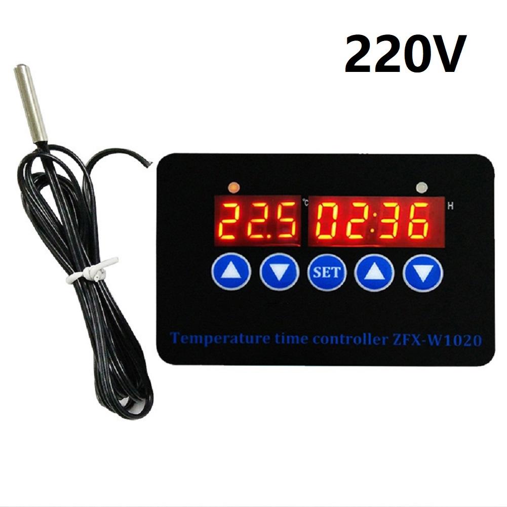 1pc Digital Microcomputer Temperature Regulator ZFX-W1020 With Time Switch 12V 24V Intelligent Temperature Controller
