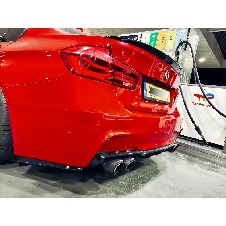 PSM Style Gloss Rear Bumper Side Splitter For BMW 3 Series M Pack F30 F31 320d 325i 330i 330d 340i 2012-2019 Bodykits Tuning