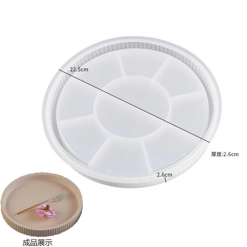 DIY Resin Silicone Mold Striped Circular Cut Vase Moon Candle Water Drop Shaped Storage Box Ornament Handicrafts Decoration Kit