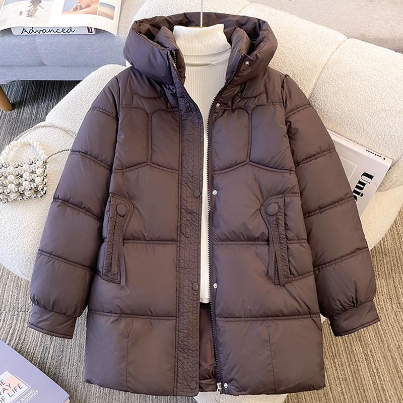 Fashion Middle age Woman Winter Coats Hooded Thick Warm Casual Winter Jacket Women's Parkas