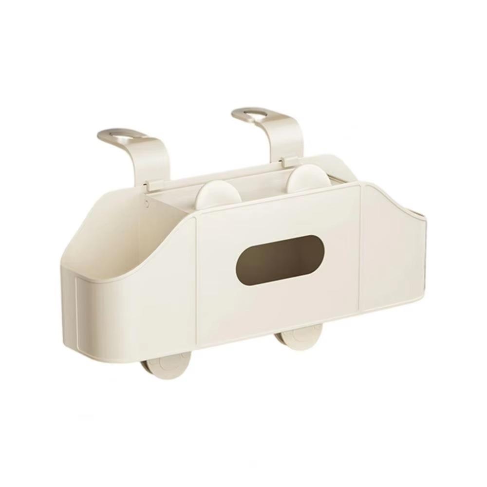 With Cup Holder Car Backseat Organizer With Tissue Box Car Seat Cup Holder  Car Backseat White