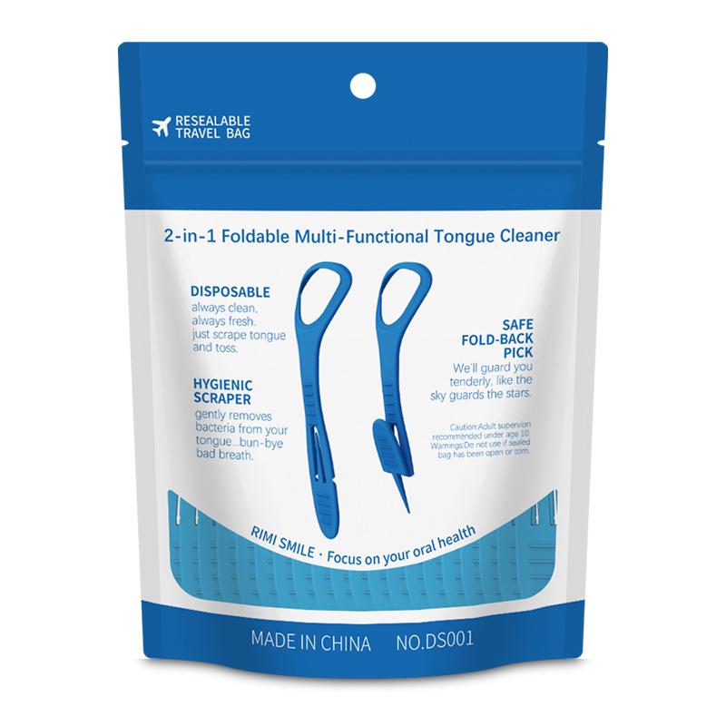 

Disposable Portable Tongue Cleaner Scraper - Oral Hygiene Tool, 1 Bag (36 Pieces) RIMI SMILE