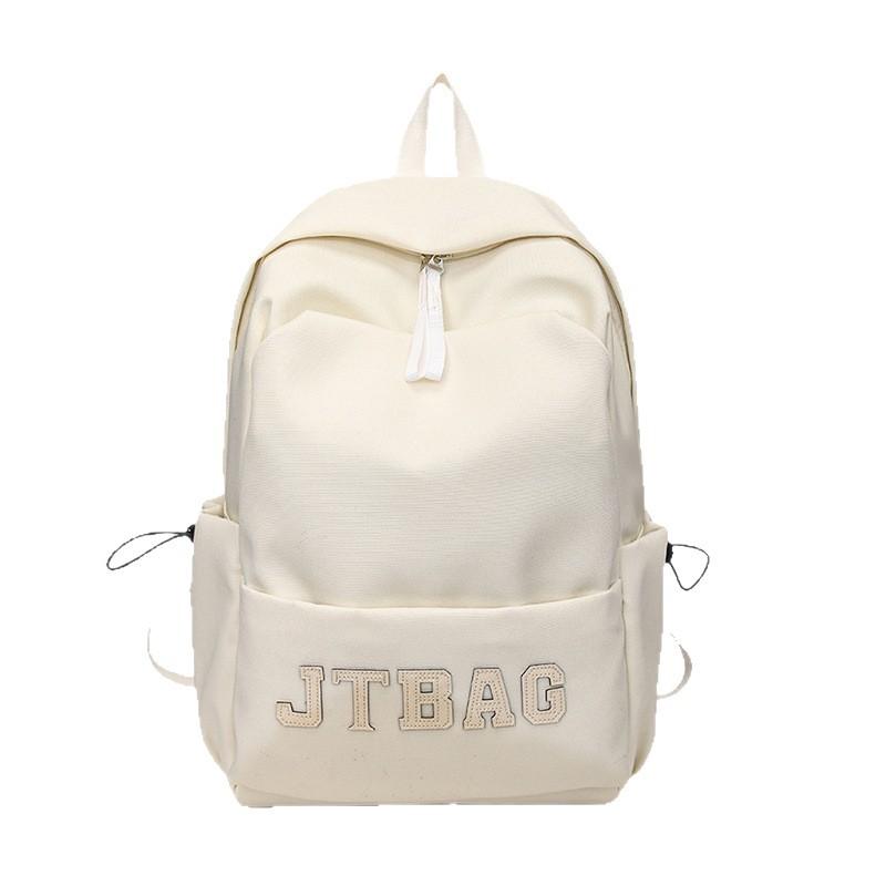 Schoolbag1011 New Simple Casual Backpack Unisex Outdoor Sports Student School Bag Large Capacity Travel Backpack