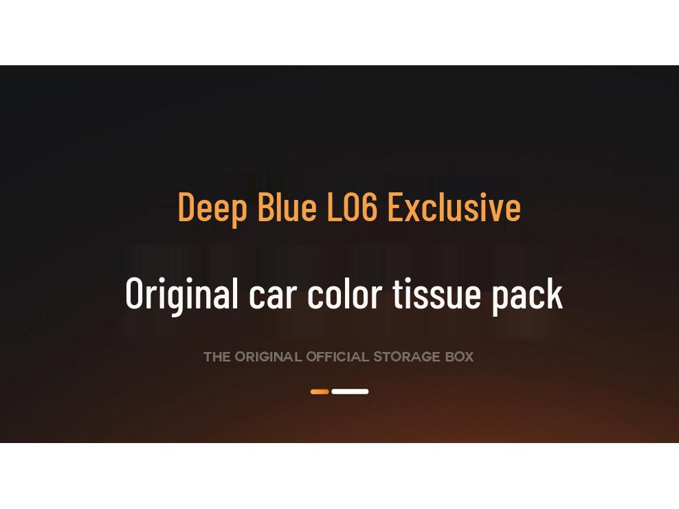 Dark Blue L06 Hanging Tissue Box for Car Seats - New Model