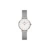 [Official Shop/2-Year Warranty/Authentic Import] Daniel Wellington DW Women's Petite Pressed Sterling Watch, 24mm, Mesh, Sterling Leather, Stylish, Gi