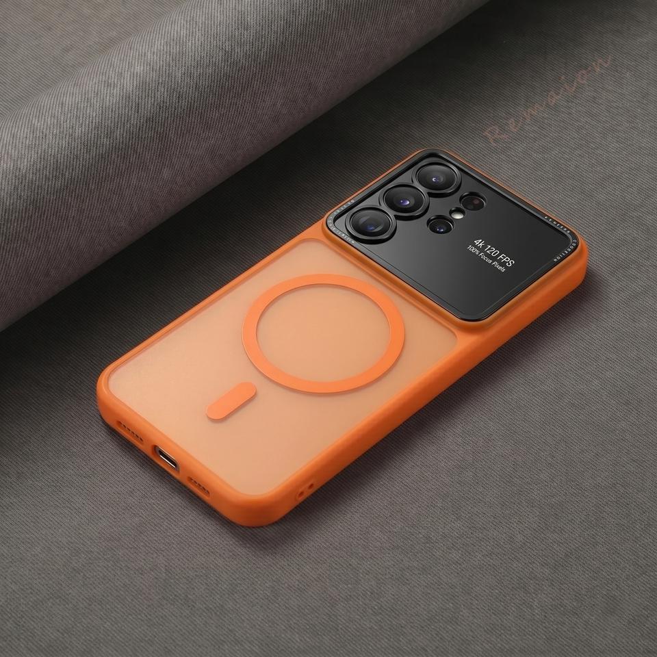 Official Magnetic Phone Case for Samsung Galaxy S26 S24 S2 Ultra S26Ultra   Matte Len Camera Protector Cover