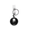 Retractable Keychain Badge Reel Holders Metal Heavy Duty With Carabiner Belt Clip And Key Ring For ID Card Name Holder