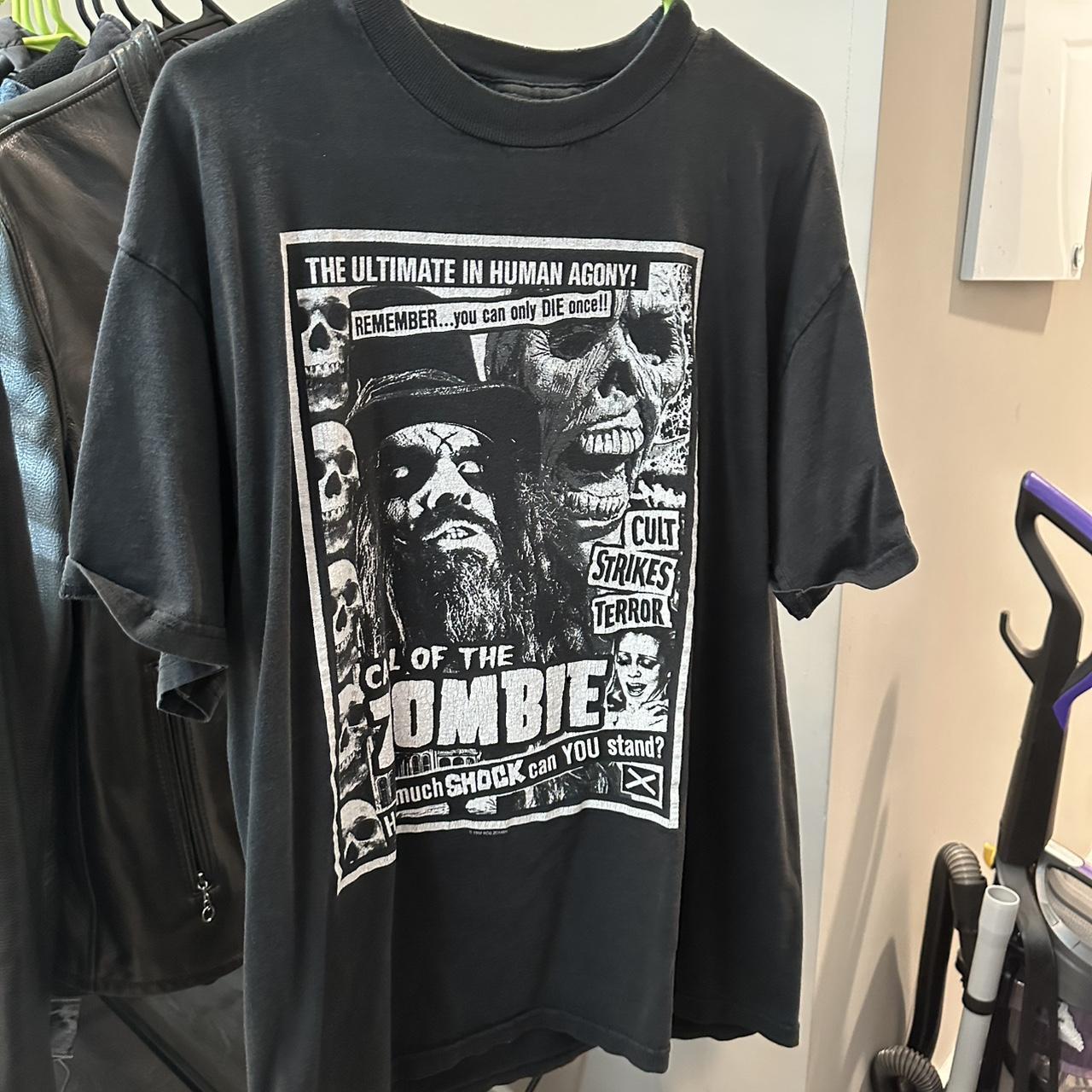 Rare 1999 Rob Zombie Living Dead Girl band Short Sleeve T shirt XXL