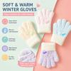 Soft Kids Winter Gloves Warm Cuffs Full Finger Mittens Gifts Children's Knit Gloves  for Girls