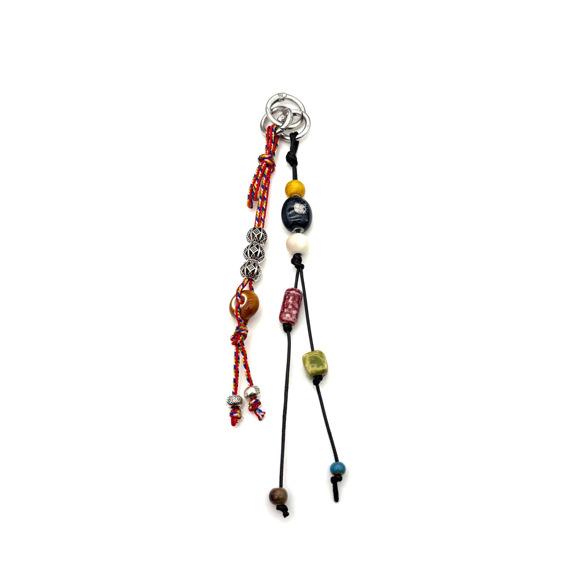 

Gage Retro Woven Rope Bag Pendant Unisex Phone Lanyard & Pant Hanger - Trendy Chinese-Style Waist Accessory