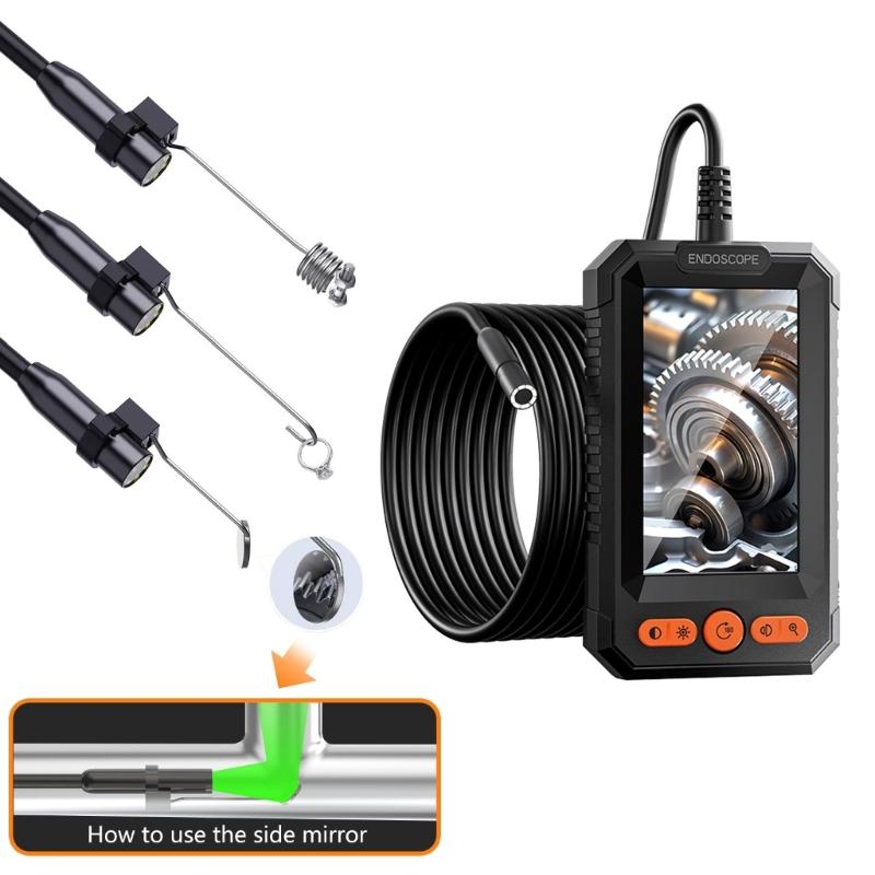 Waterproof Flexible Probe Inspection Camera for Car Maintenance Home Repair Challenging Environment with Real Time Video