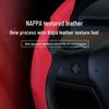 Tesla Model 3/Y Ultra-thin Non-slip Sweat-absorbing Steering Wheel Cover with Card Holder for All Seasons
