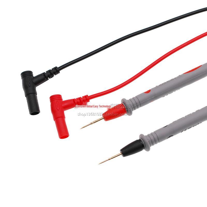 Dual-Color Silicone Multimeter Test Leads, 1000V 10A/20A, with Fine Point Tips