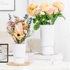 Self Watering Planter Pots African Violet Pots for Indoor Outdoor Windowsill Garden Modern Plastic Plant Pot with Wick Rope And Reservoir