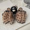 Charm Butterfly Hairpin Polkas Dots Meshes Hair Clip Multipurpose Hair Clamp for Women and Girls